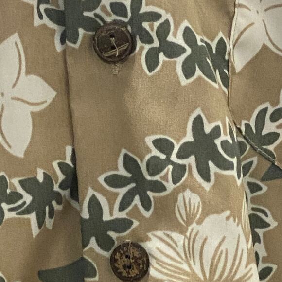 Roundy Bay Mens Hawaiian Camp Aloha Shirt Casual Short Sleeve Button Large L - Picture 5 of 7